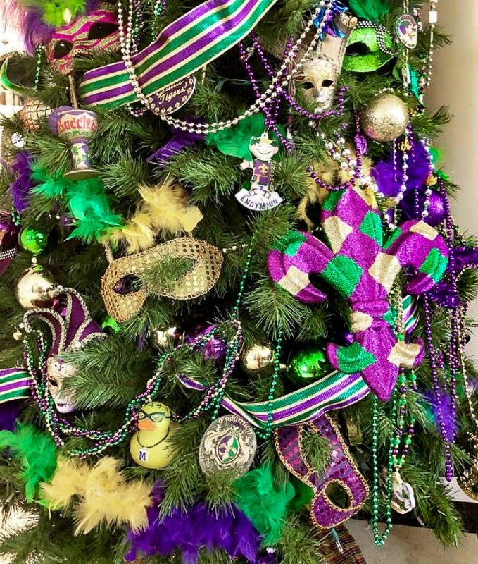 A Mardi Gras Tree: The Cure for Winter Decorating Blahs