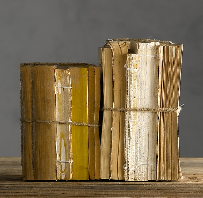 Restoration Hardware deconstructed book bundles