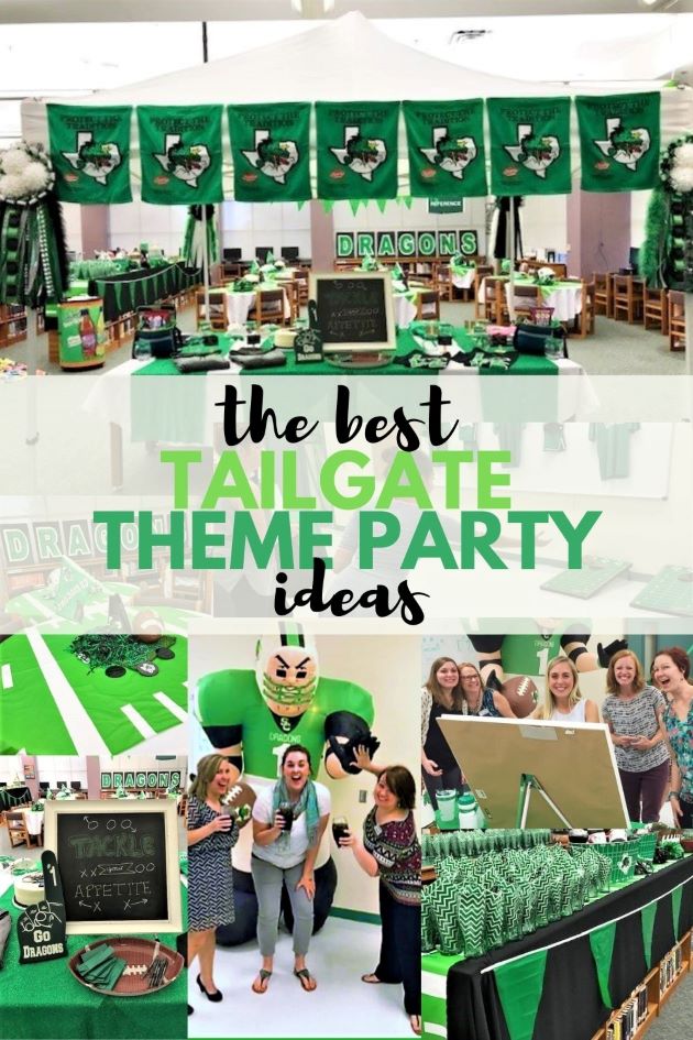 The best tailgate theme party ideas Pinterest graphic