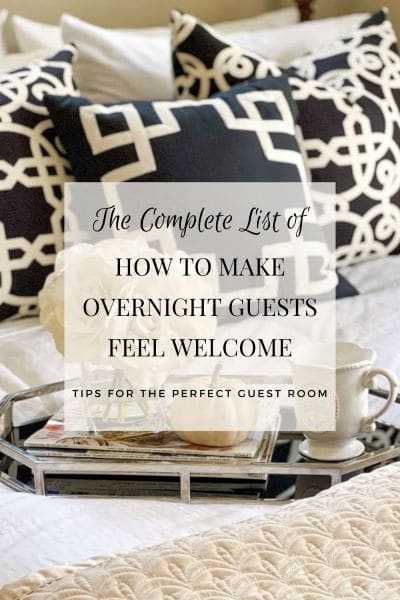 Guest Room Essentials {to make guests feel at home}