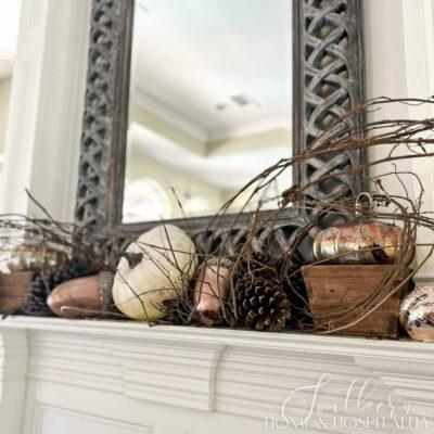 The 4 Cozy Elements You Need for a Neutral + Natural Fall Mantel