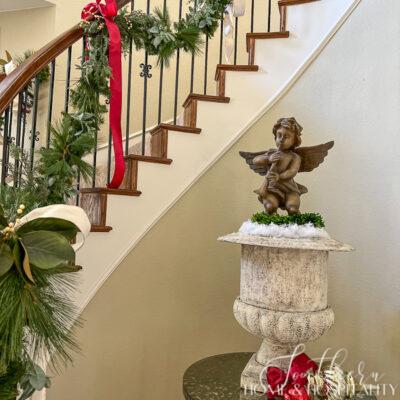 French Country Classic Christmas Foyer Tour