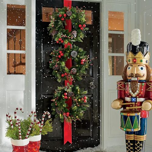 Easy Triple Wreath DIY for Beautiful Christmas Wall Decor