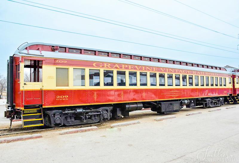 Grapevine vintage railroad train