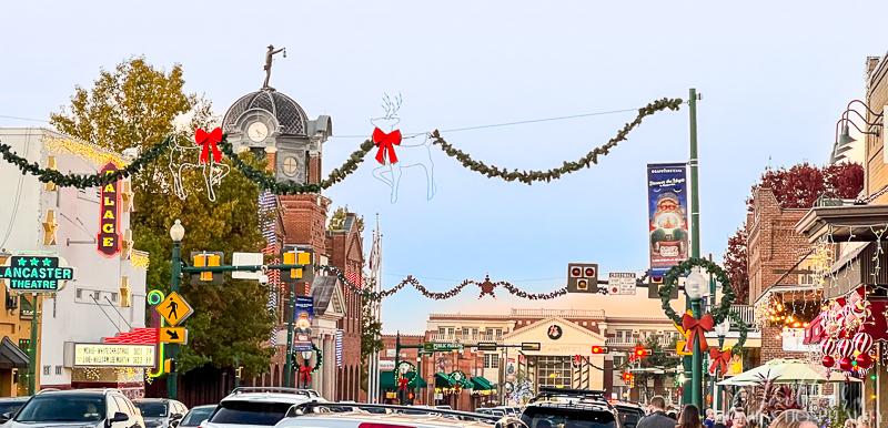 Downtown Grapevine Texas during Christmas