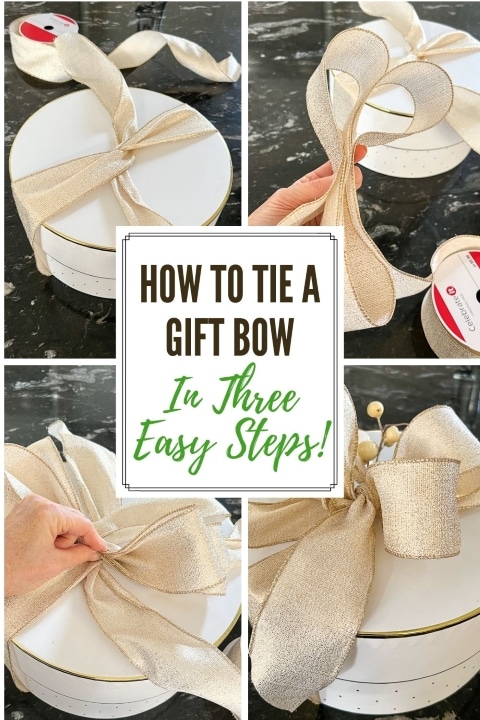 How to Make a Simple Gift Bow - Typically Simple