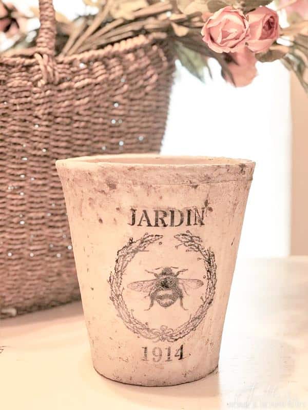 DIY French garden pot