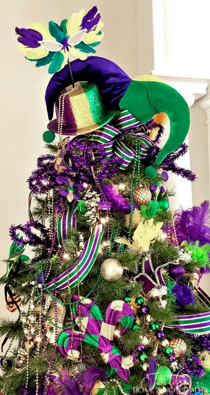 Christmas Tree to Mardi Gras Tree - Southern Home and Hospitality