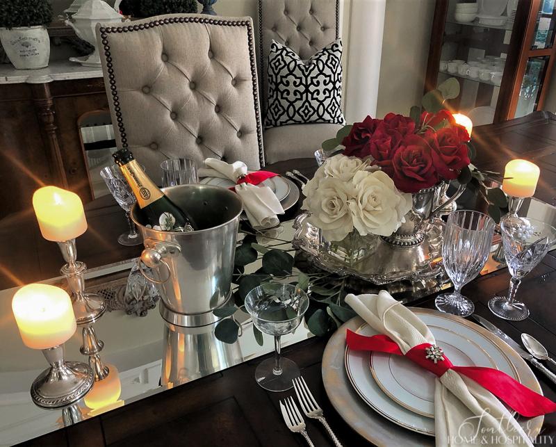 Inexpensive and Elegant Valentine's Day Table - Southern Home and