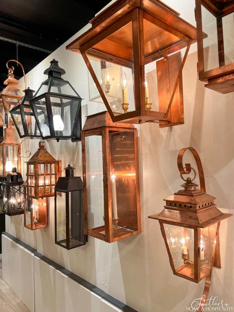 Copper outdoor lanterns