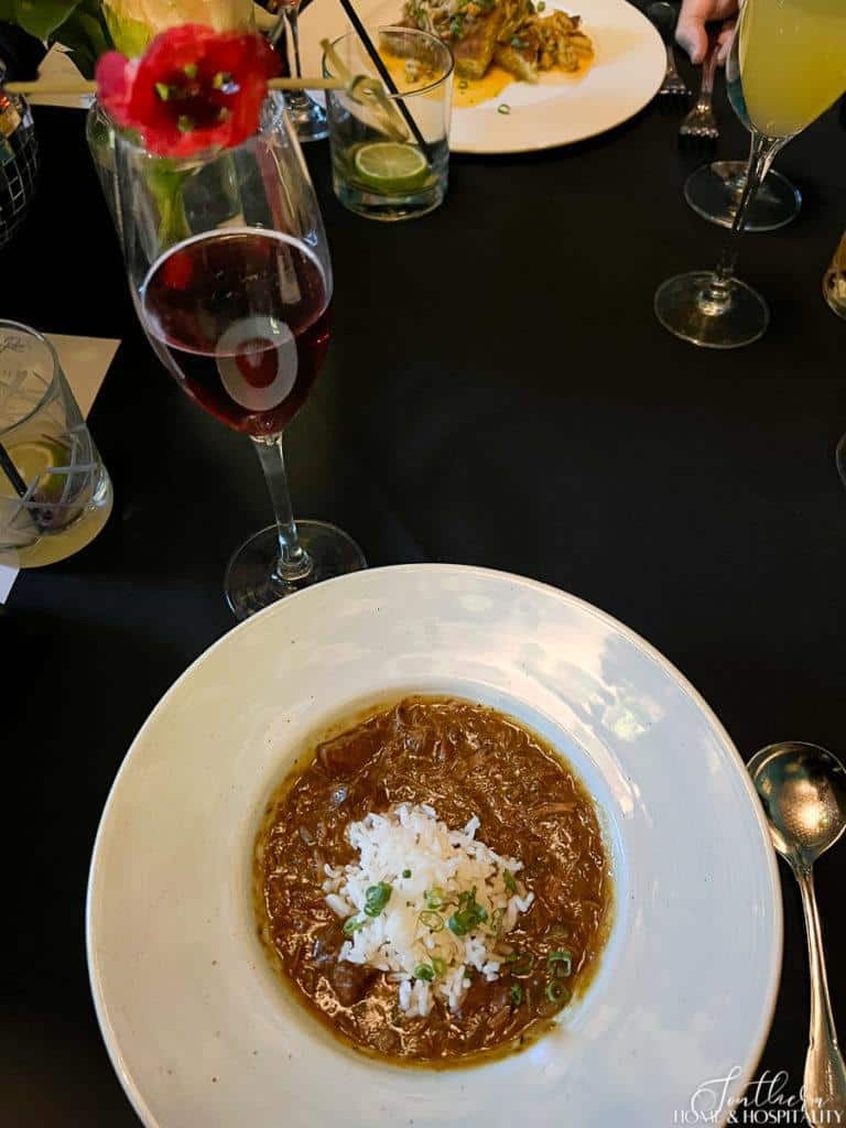 Duck and andouille gumbo