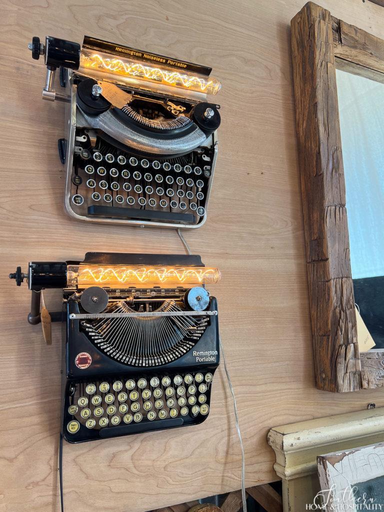 Typewriter wall art