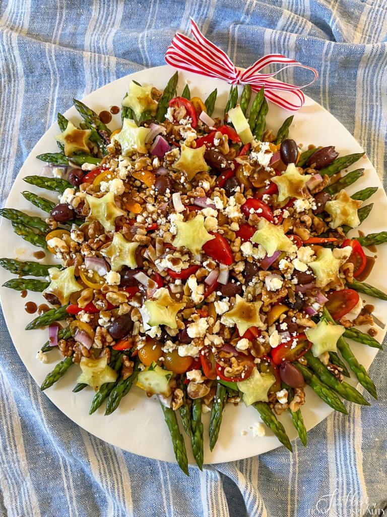 Asparagus salad with balsamic vinaigrette