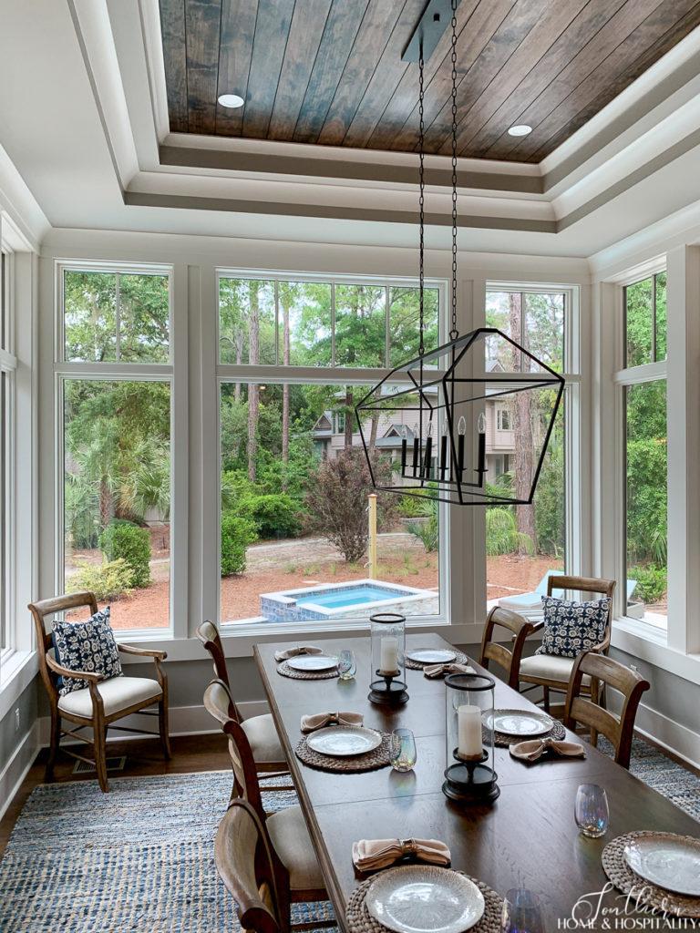 Coastal style dining room