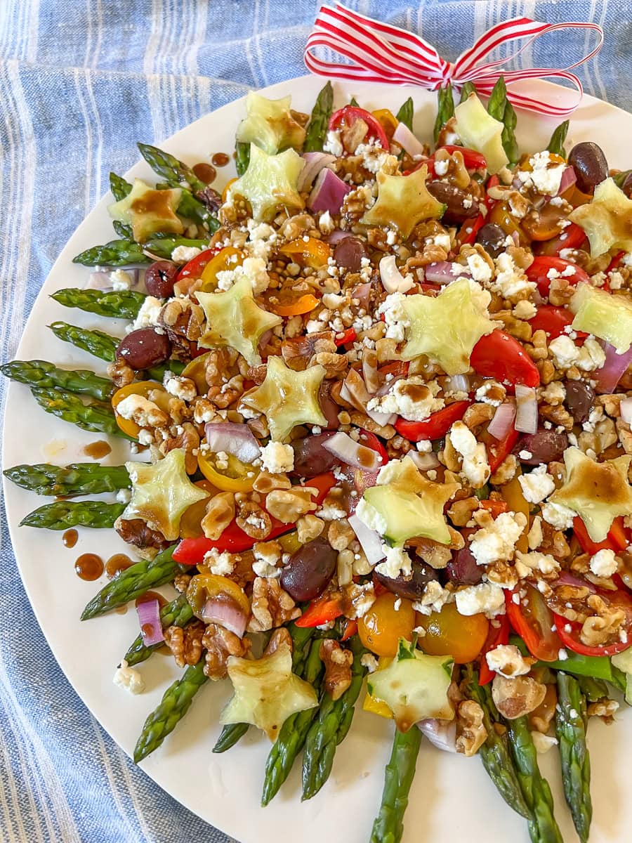 Asparagus, Tomato, and Feta Salad with Balsamic Vinaigrette