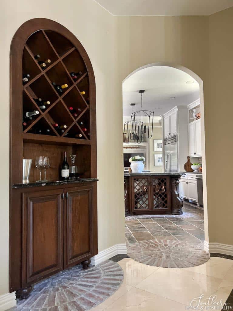wine bar wall cabinet