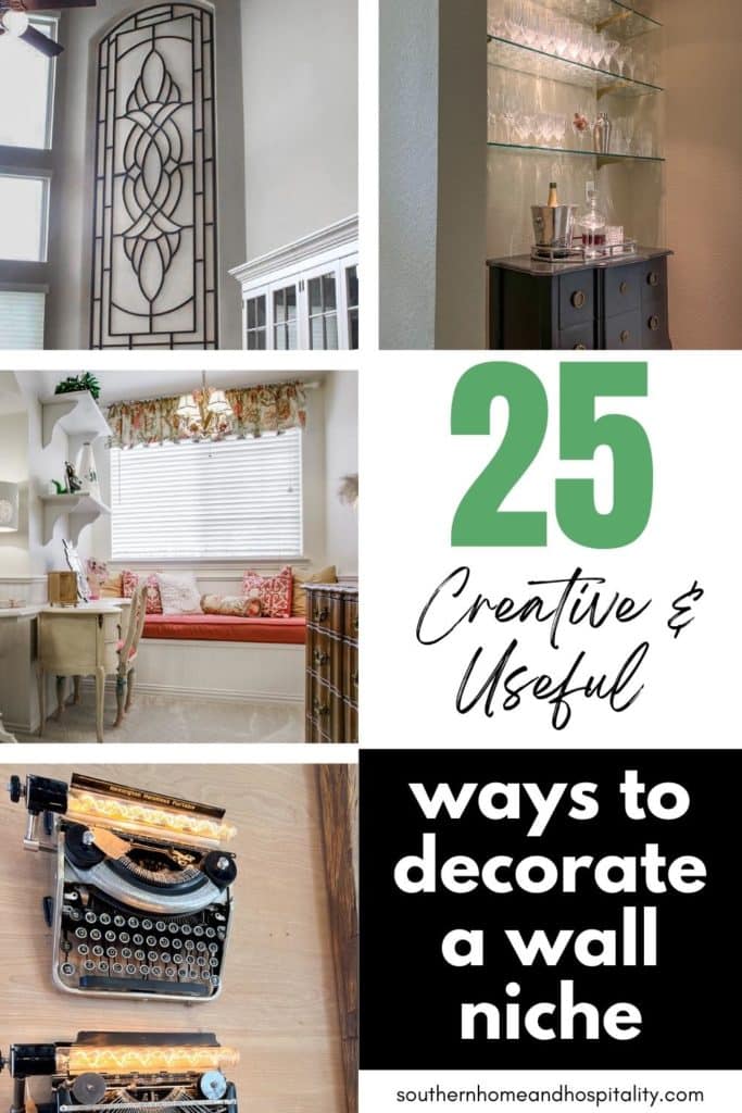 25 creative and useful ways to decorate a wall niche pinterest graphic