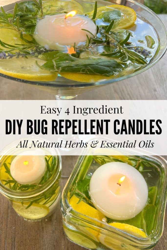 DIY Bug Repellent Candles Pinterest Graphic