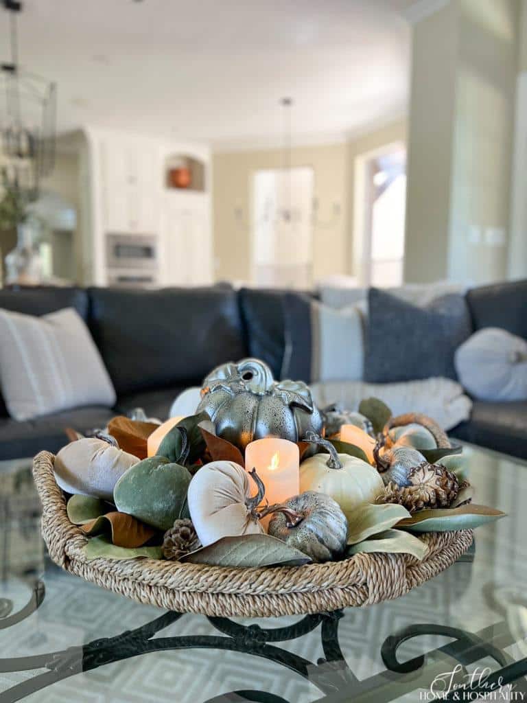 Fall Coffee Table Centerpiece