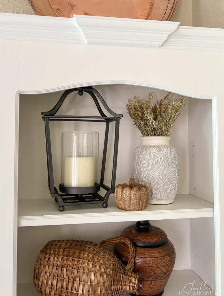 Wheat bundle in a rustic vase