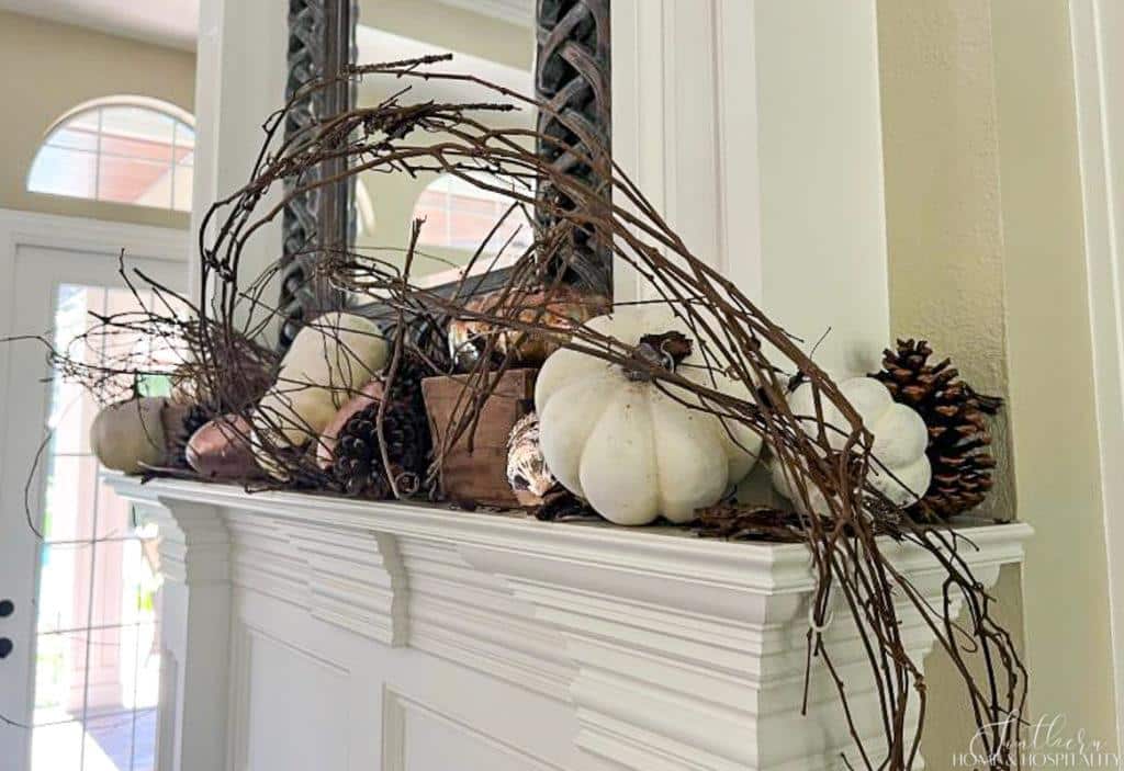 grapevine on fall mantle