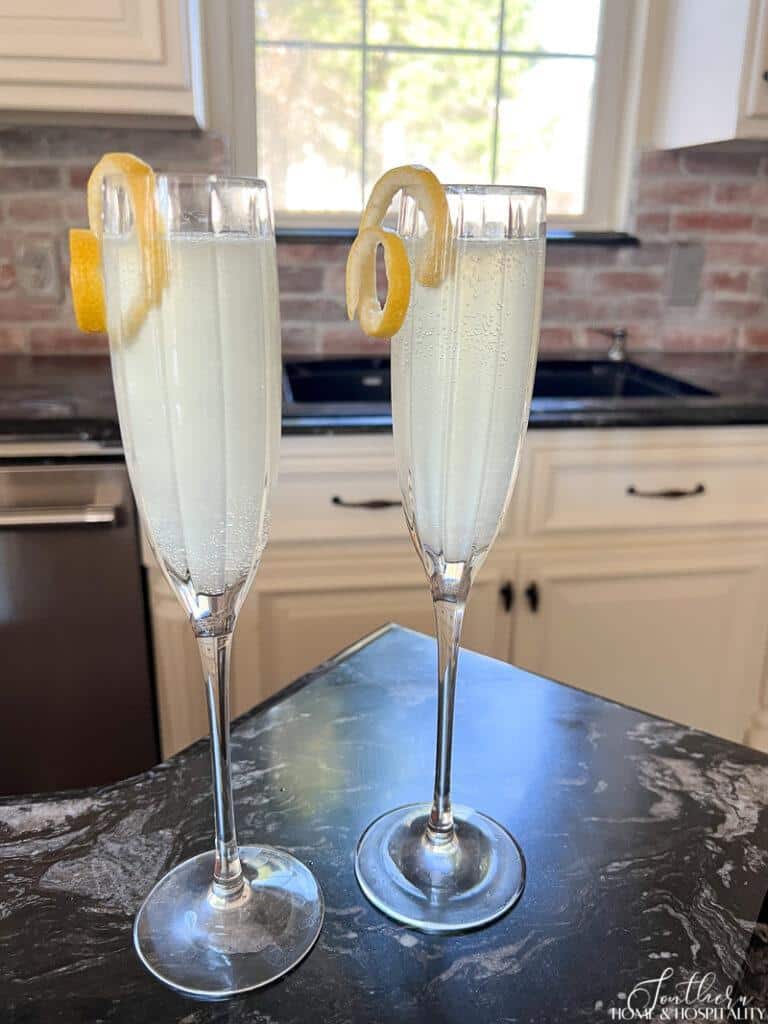 An Effortless French 75 Cocktail with Champagne Sugar Cube - Pender & Peony  - A Southern Blog