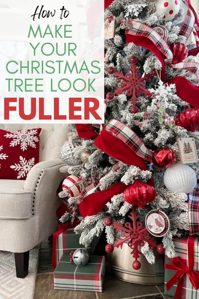 How to Make Your Christmas Tree Look Fuller Pinterest Pin