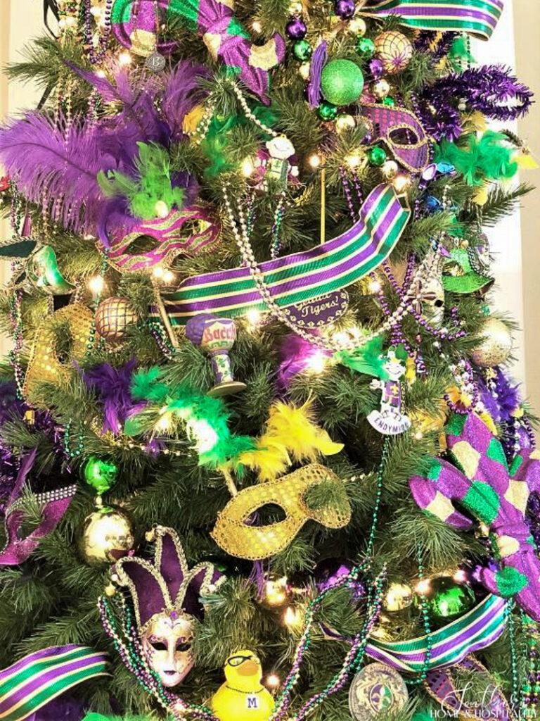 Mardi Gras Christmas tree