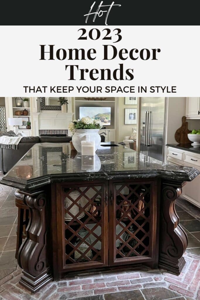 2023  Home Decor Trends Pinterest graphic