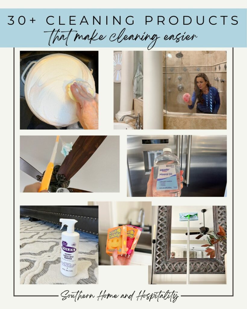 Cleaning products that make cleaning easier Pinterest graphic