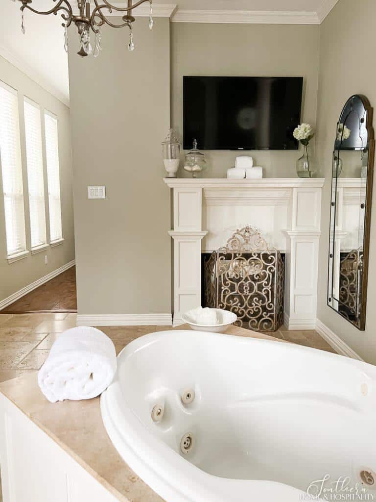 Clean jetted bathtub with whitened plastic jets