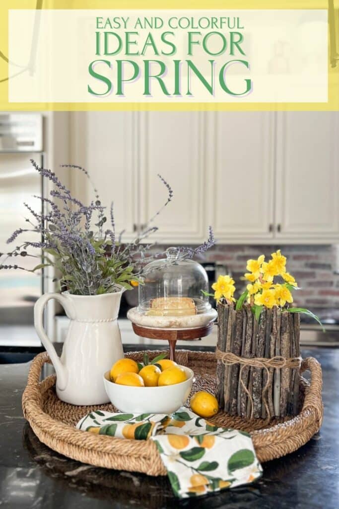 Easy and colorful ideas for spring Pinterest graphic