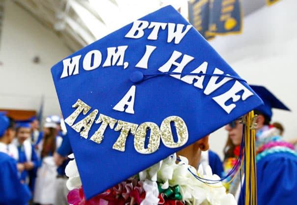 I have a tattoo grad cap