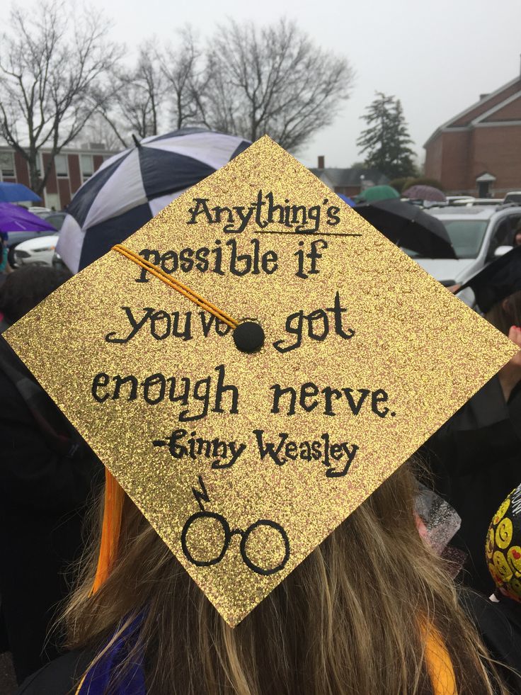 Harry Potter grad cap
