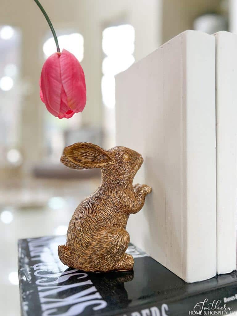 Gold rabbit figurine
