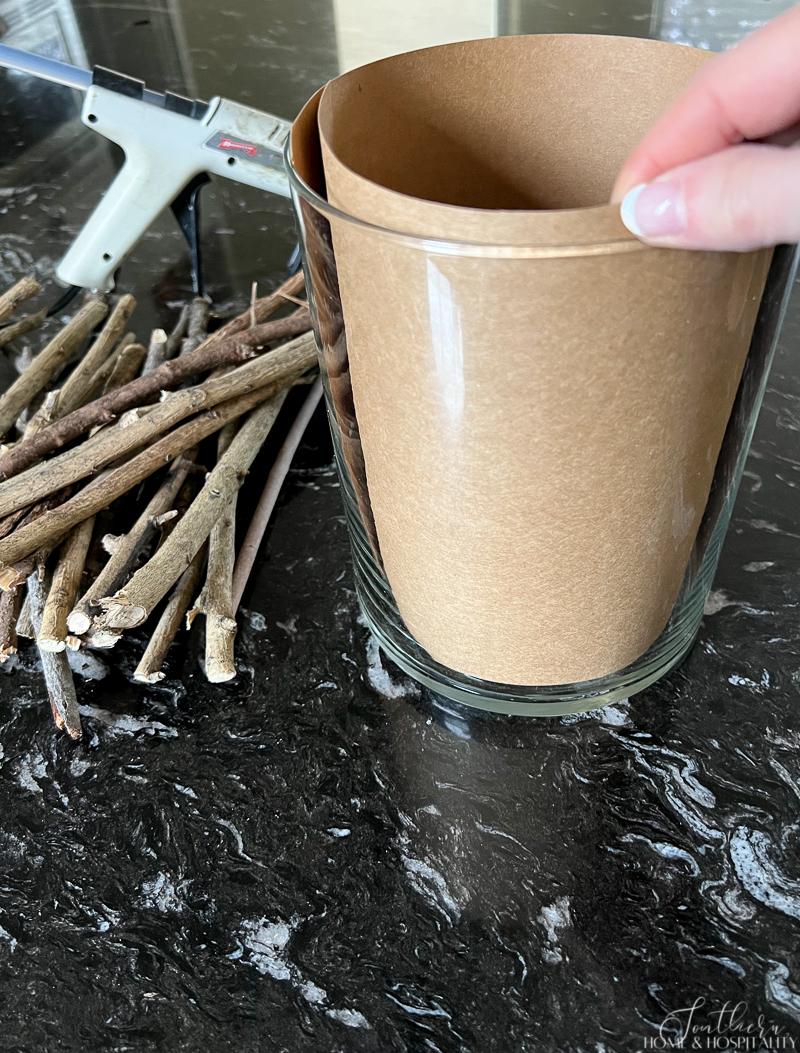 How to Make a Rustic Twig Vase Boutique Style for Under 10