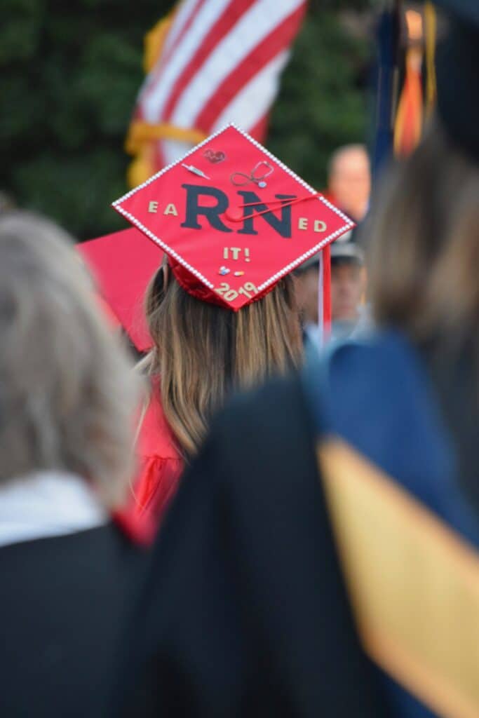 Graduation cap for nurse