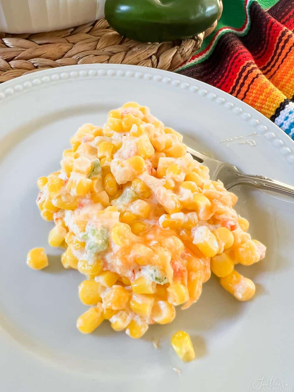 Creamy Jalapeno Corn Casserole Recipe (Easy Vegetable Side Dish)
