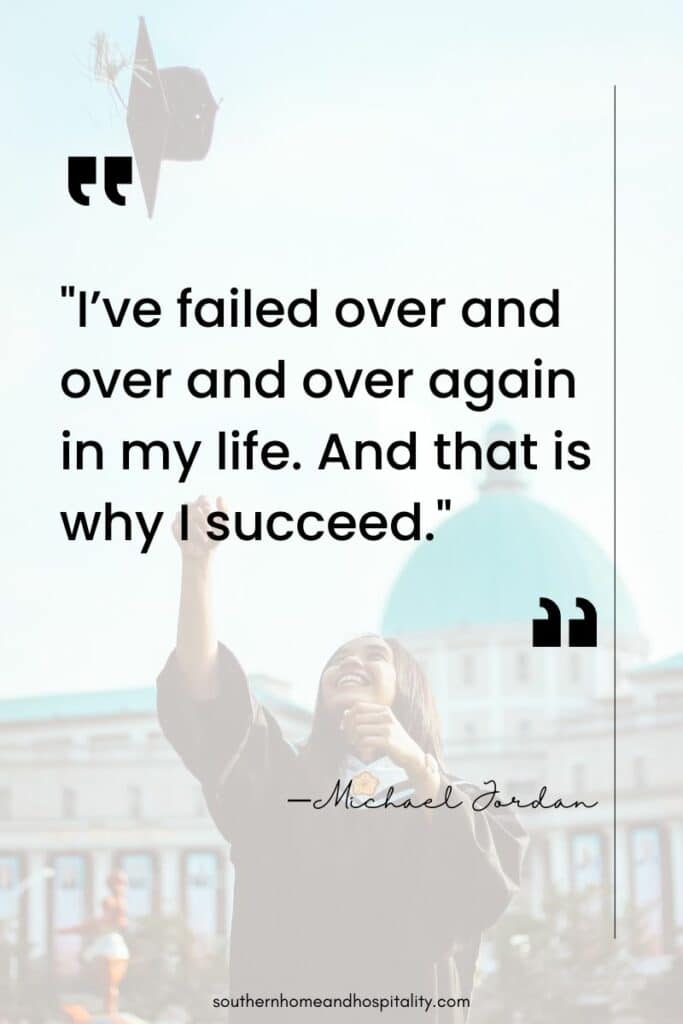 Michael Jordan graduation quote