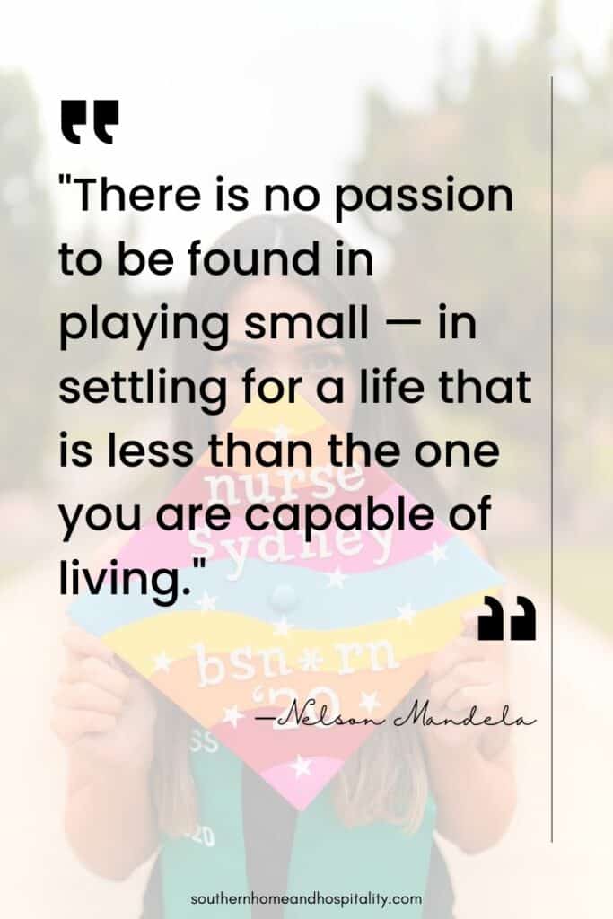 Nelson Mandela graduation quote
