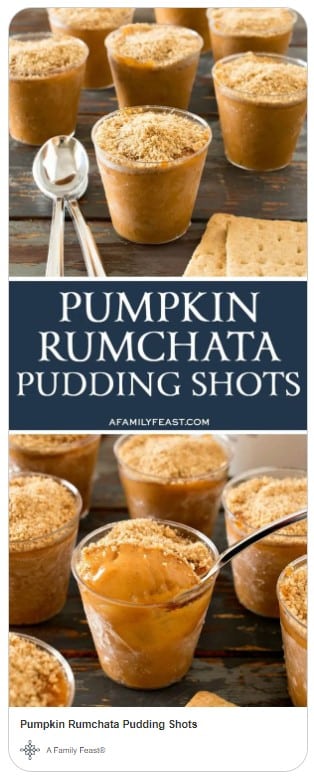 Pumpkin Rumchata pudding shots