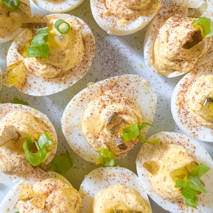 Southern Deviled Eggs with Pickle Relish