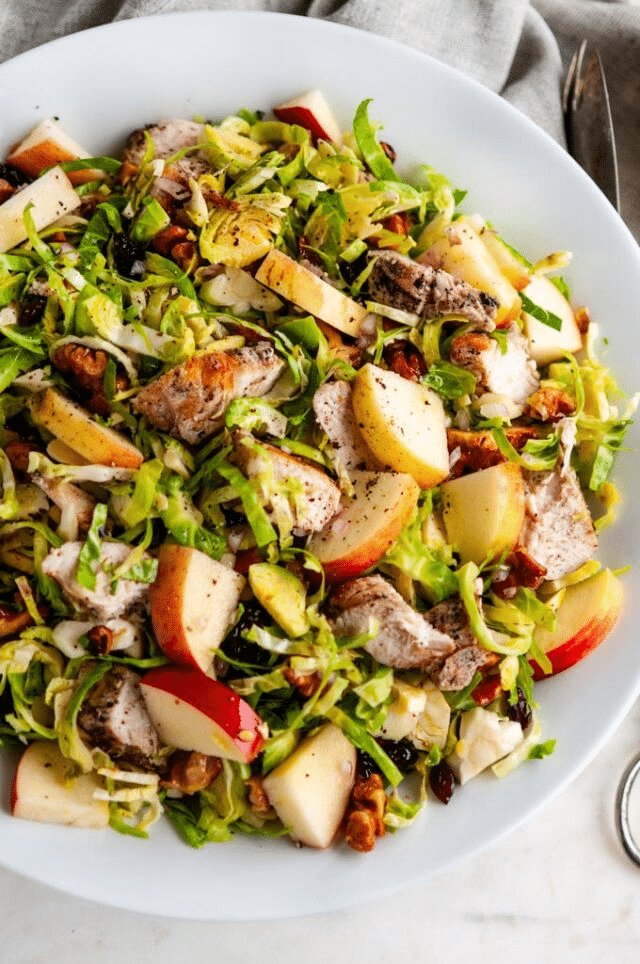Chicken Apple Brussels Sprouts Salad