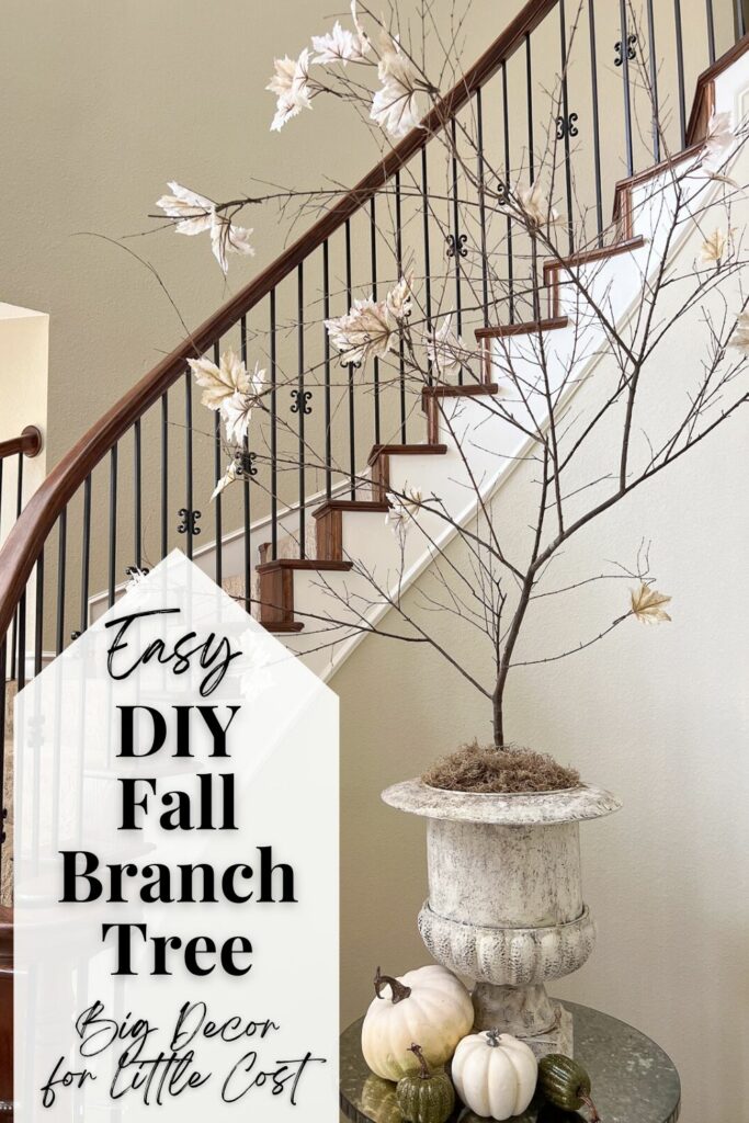 DIY Fall Branch Tree Pinterest Graphic