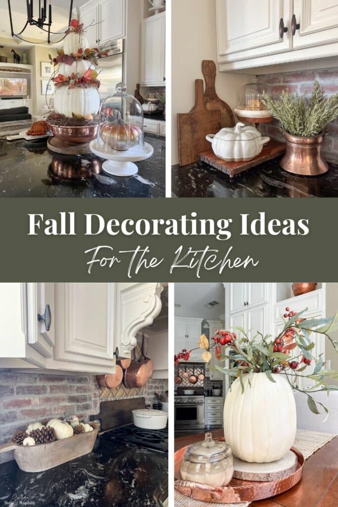 Fall Decorating Ideas for the Kitchen Pinterest graphic