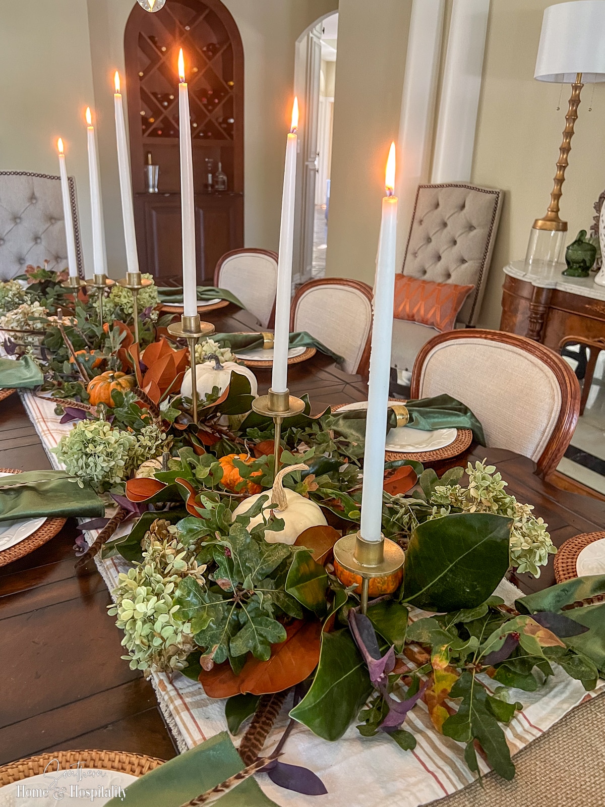 How to Decorate a Long Dining Table (and Get the Scale Right)