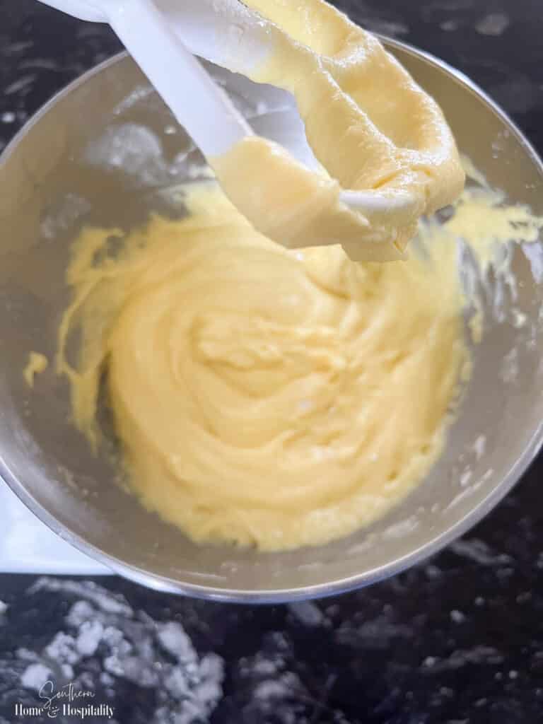 Cake batter for lemon bundt cake