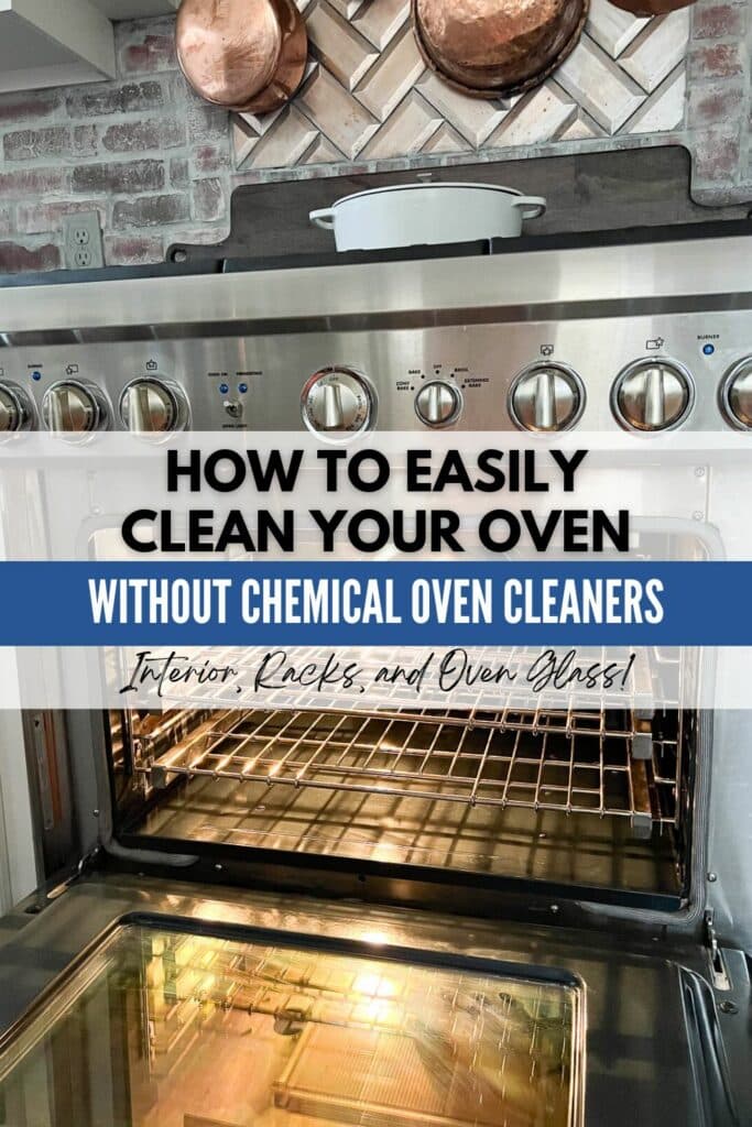 How to Clean Your Oven Without Chemical Oven Cleaners Pinterest Graphic