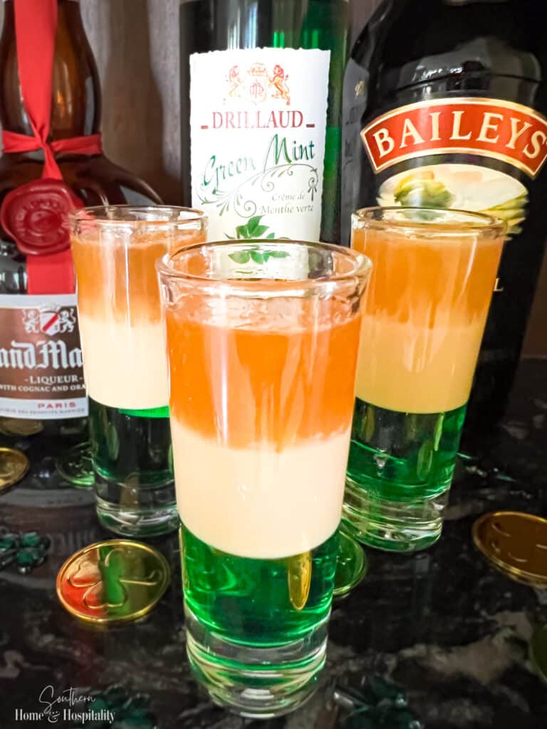 St Patricks Day Irish Flag Drinks