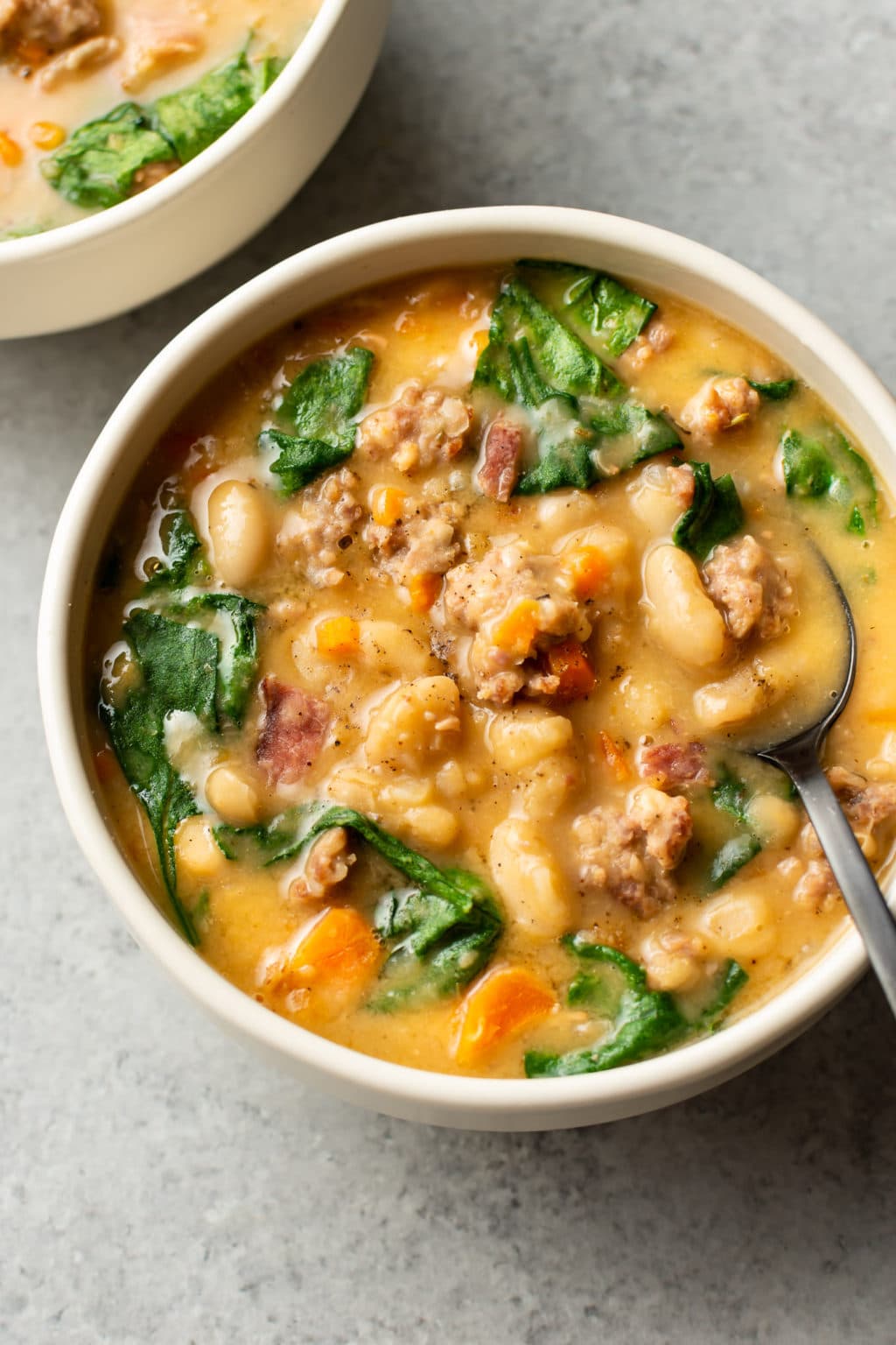 Sausage and white bean soup